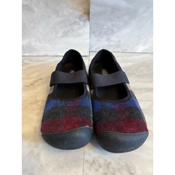 KEEN Outdoor Women's Sienna Mary Jane Plaid Casual Shoes Multi/Black Size 7 - Picture 2 of 7